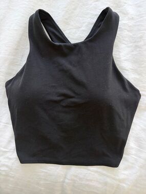 Athleta Black High-Neck “Conscious Crop” Tank